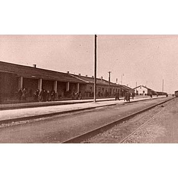 Vasútállomás a 60-as években